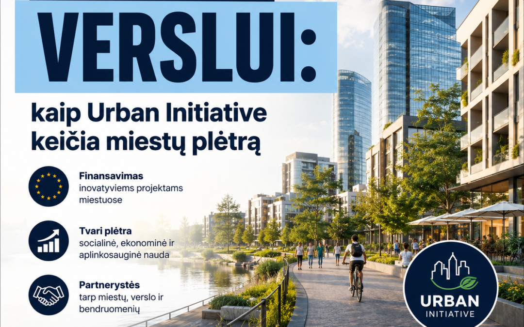 ES parama verslui: kaip Urban Initiative keičia miestų plėtrą