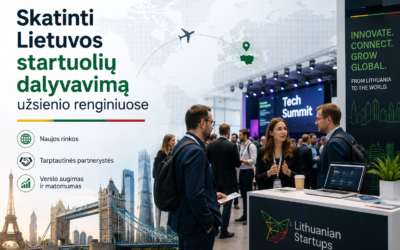 Skatinti Lietuvos startuolių dalyvavimą užsienio renginiuose: naujos galimybės