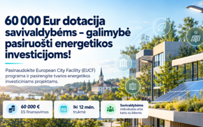 60 000 Eur dotacija savivaldybėms – galimybė pasiruošti energetikos investicijoms!